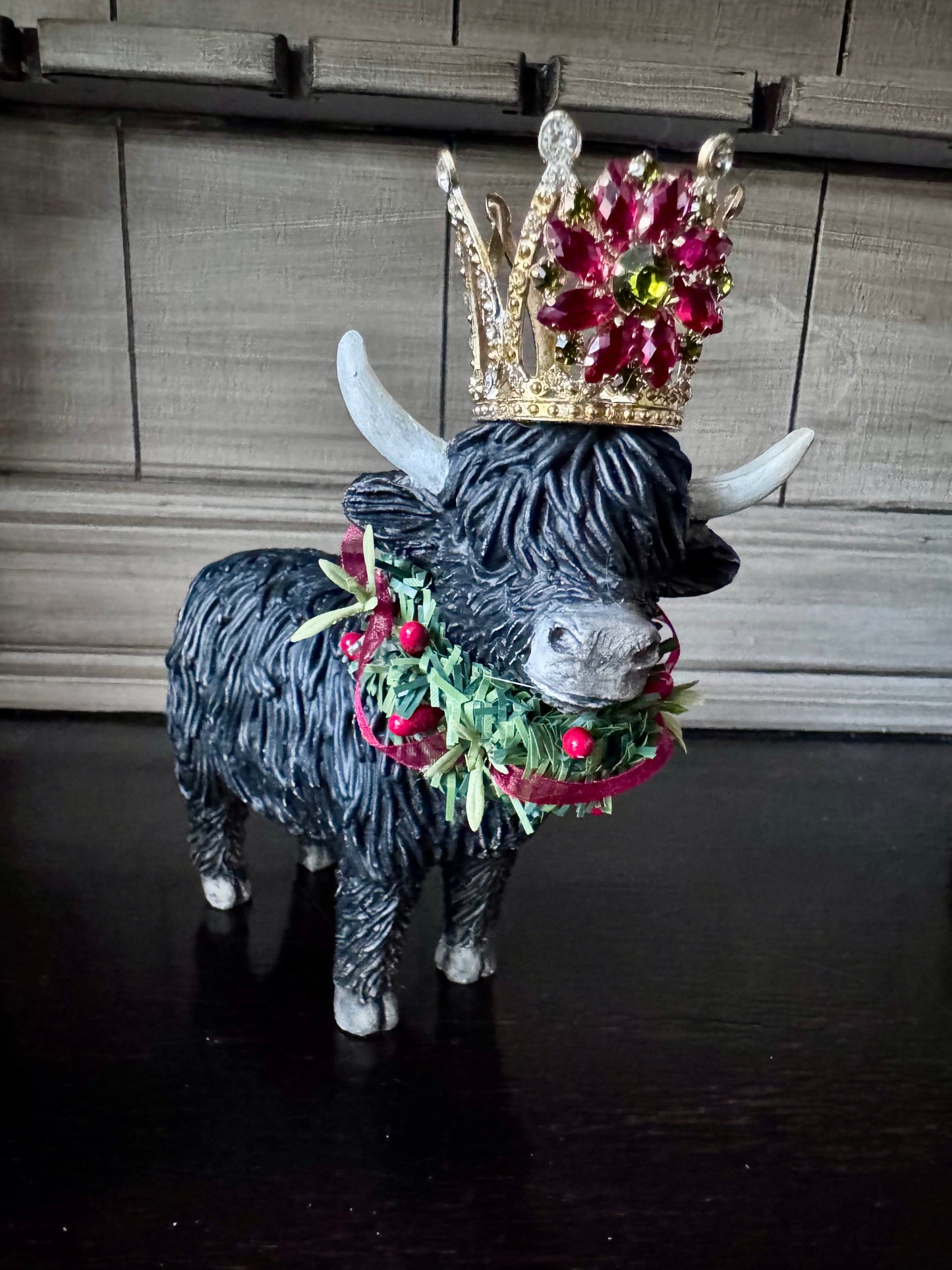 Highland Christmas Cow