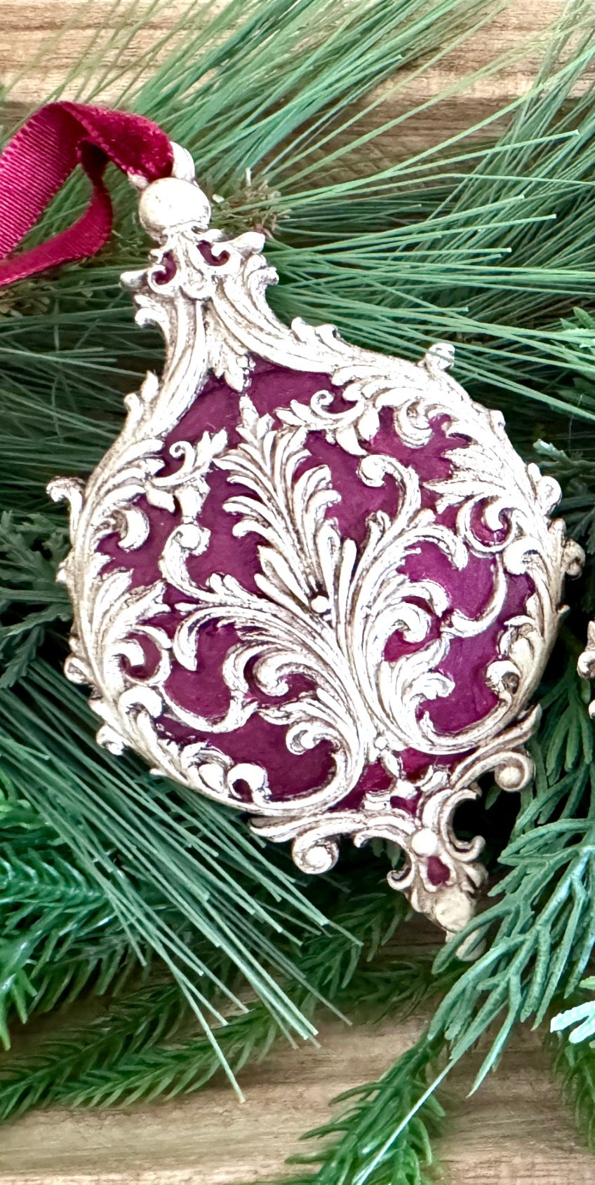French Style Christmas Ornaments (5 color options available)