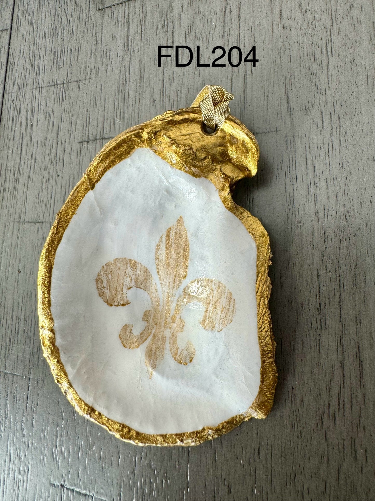 Fleur de Lis Ornament -Gold