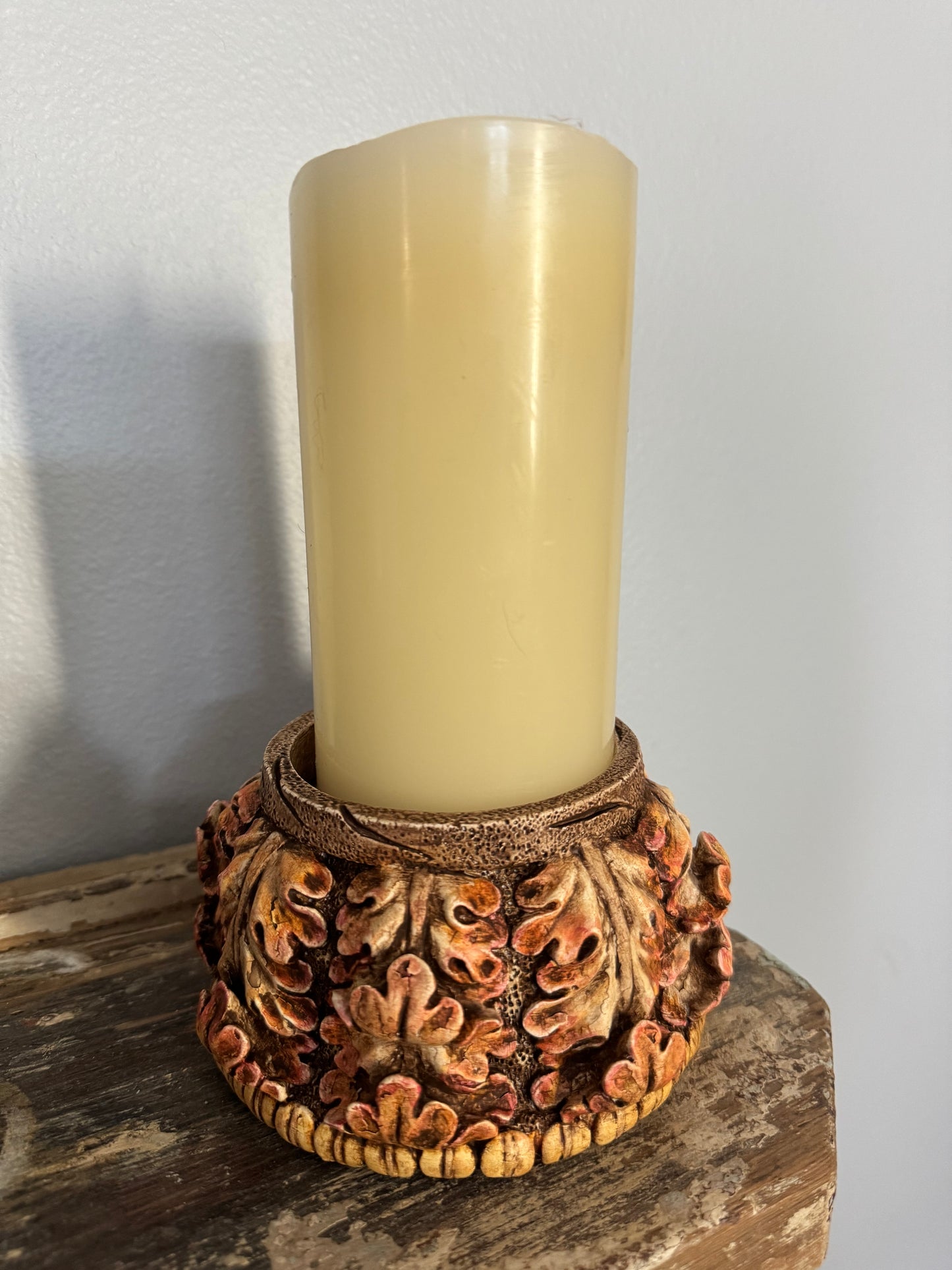 Fall Leaves Pillar / Candle Holder
