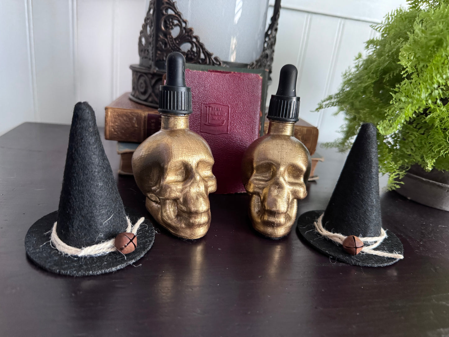 Glass Skull Dropper Bottle