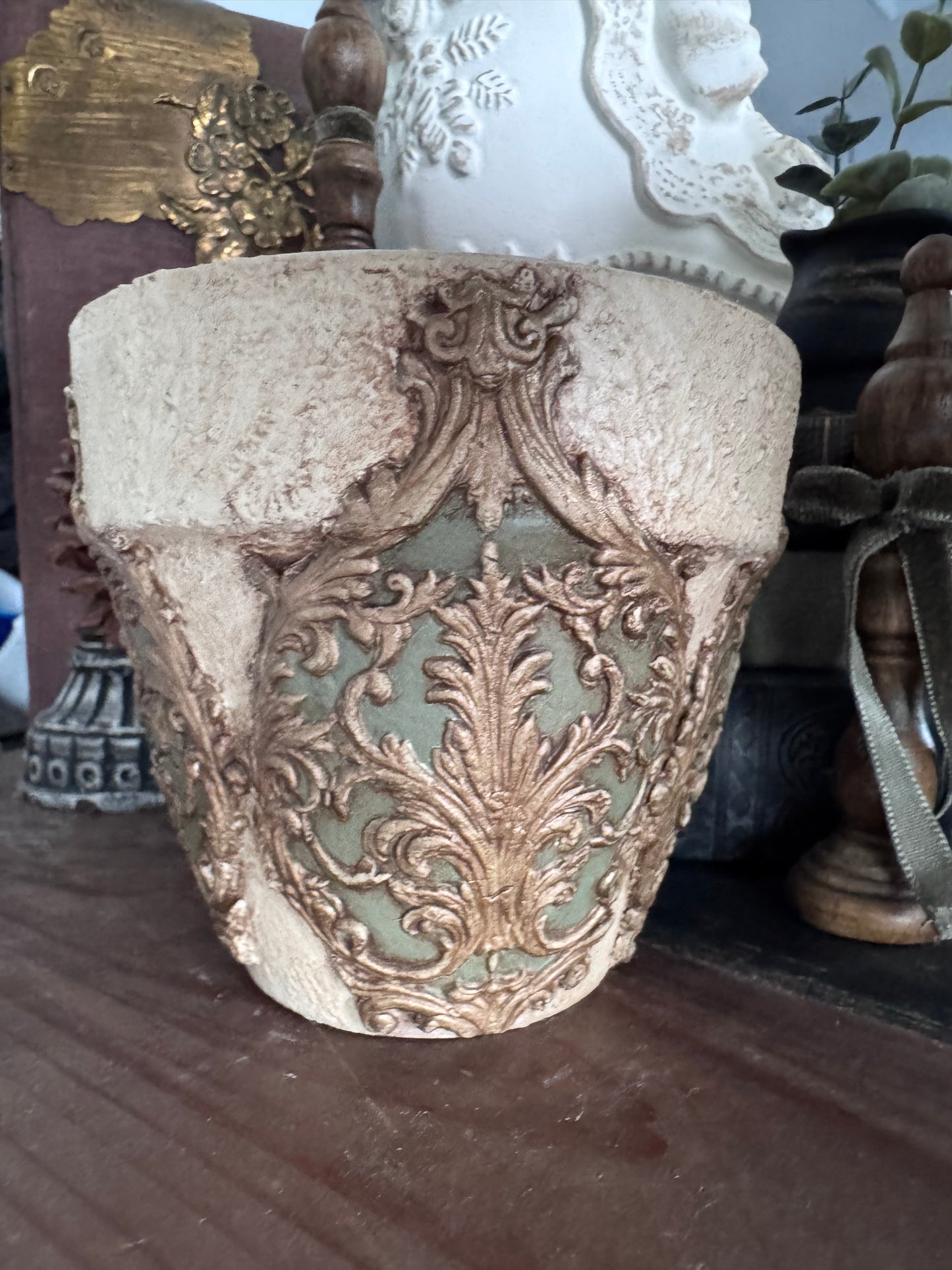 Hand Painted Terracotta Pot