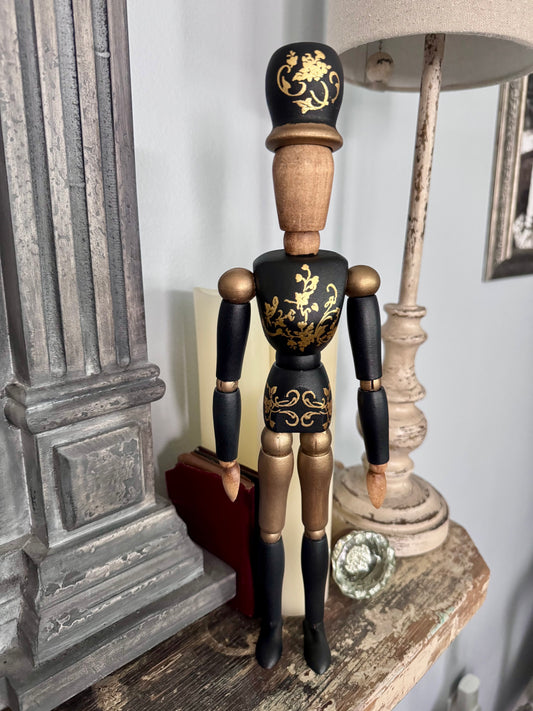 Solider Mannequin - Black & Gold