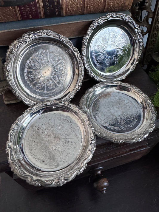 Silver Butter Pats (Set of 6)