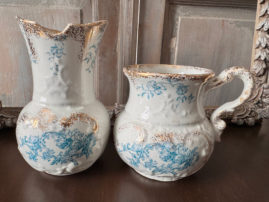 W.H. Grindley & Co. Toothbrush Holder and Rinse Cup (1891-1914)