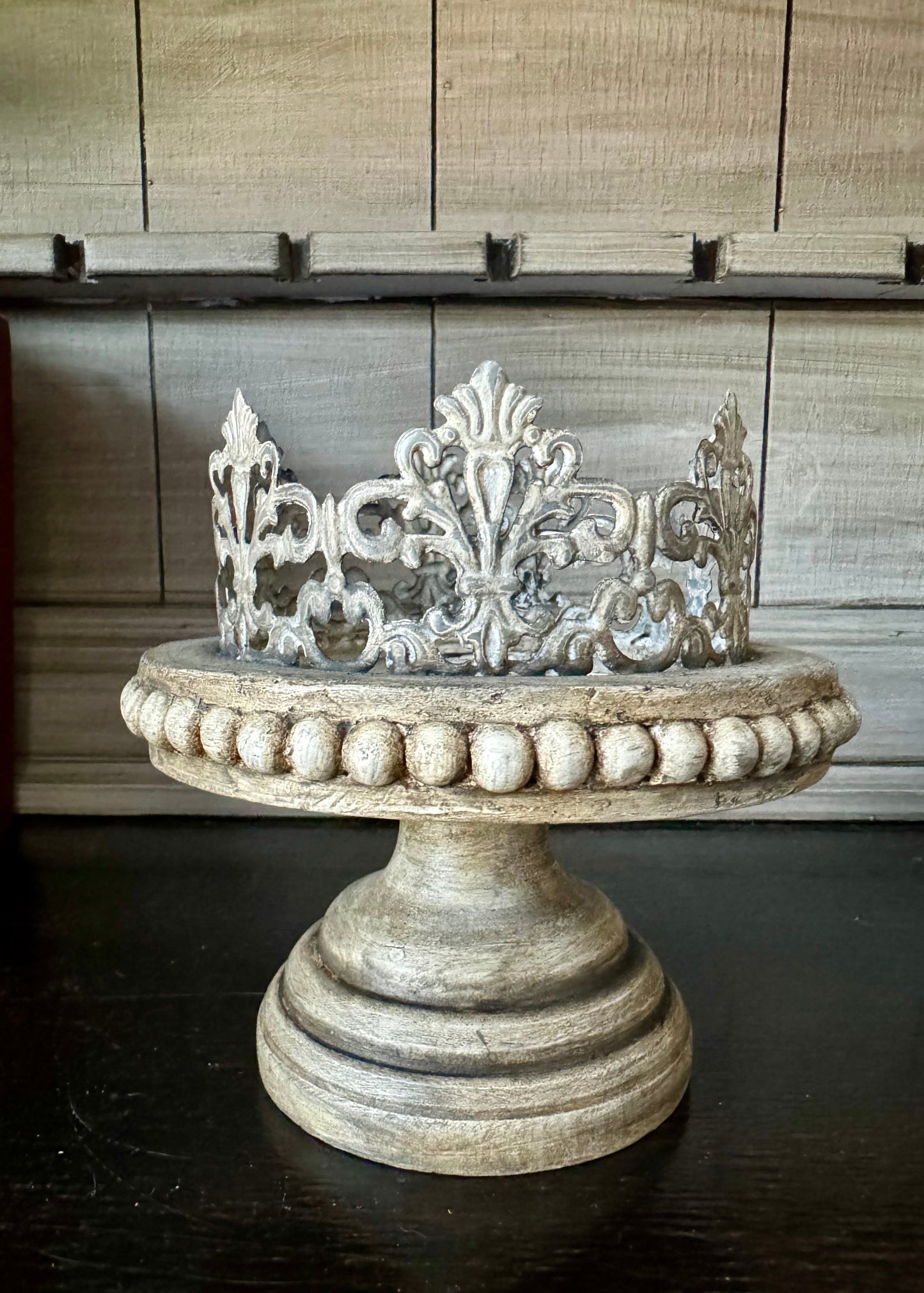 Wood and Metal Candle Holder