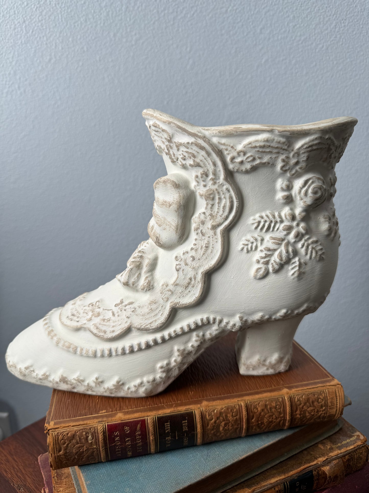 Hand Painted Porcelain Ankle Boot Planter