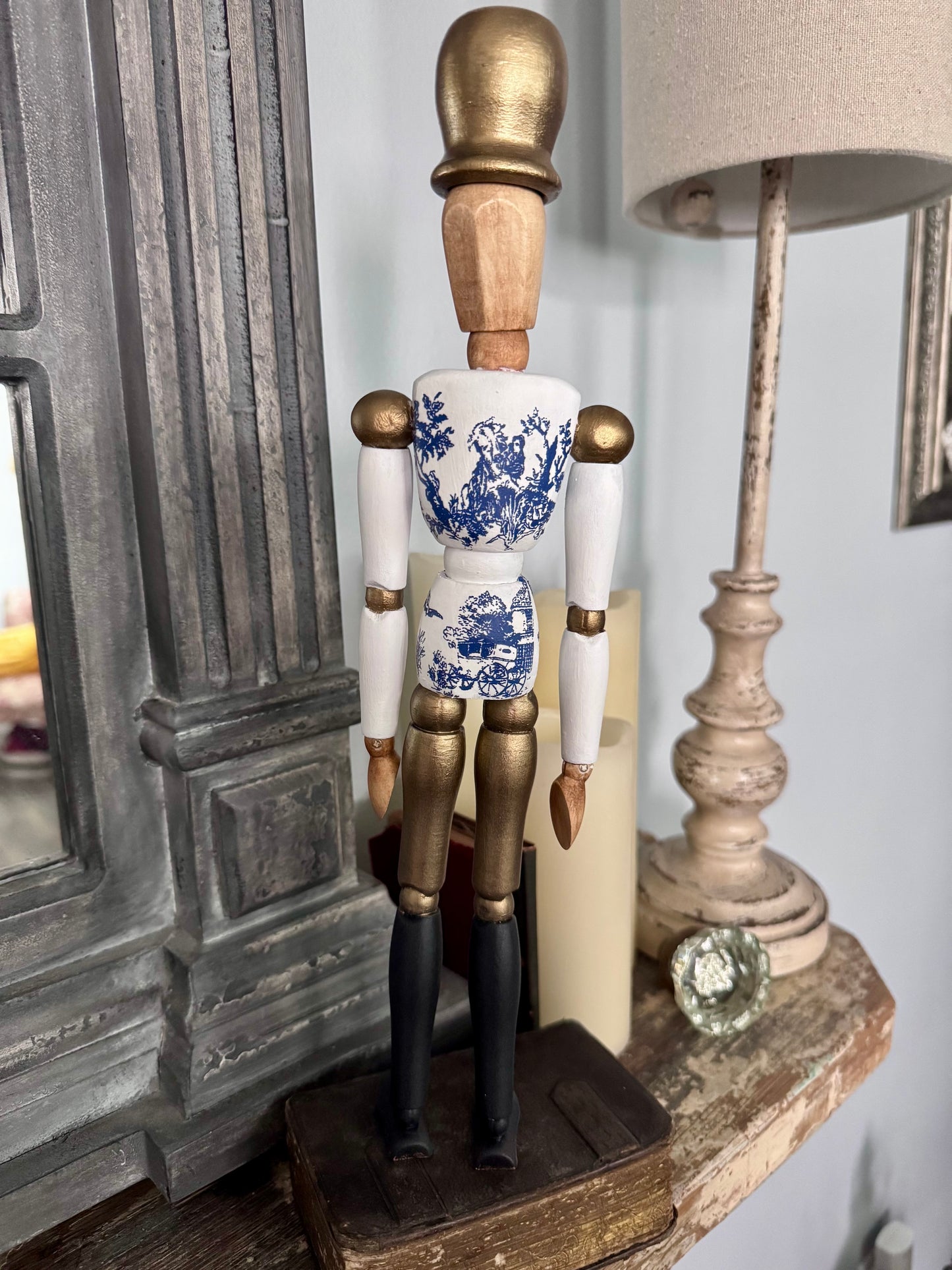 Solider Mannequin - Blue & White