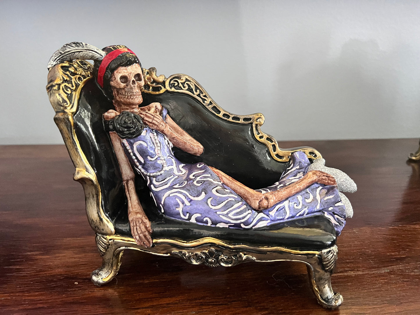 Female Skeleton on Sofa